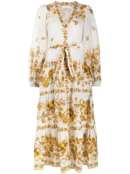 Zimmermann Floral Tiered Amelie Dress Print Size 3 for rent on The Volte - image 4