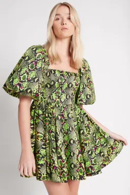 Aje Serpentine Corset Mini Dress Print Size 12 for rent on The Volte - image 3