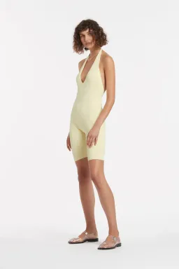 Sir The Label Kelvin Halter Jumpsuit in Lemon Yellow Size 2 / AU 10 for rent on The Volte - image 2