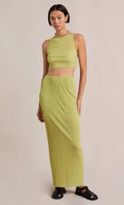 Bec and Bridge Plisse Pistachio Skirt Green Size 14 for rent on The Volte - image 1