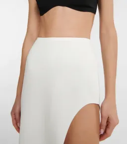 Monot Crepe Bra Top Black & Maxi Skirt White Set Size 0  for rent on The Volte - image 6