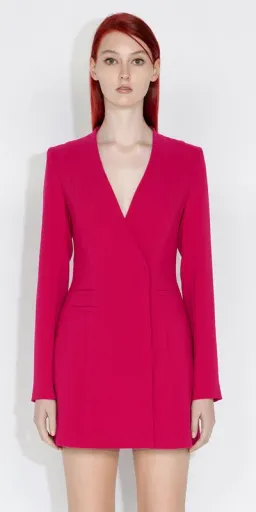 Cue Blazer Mini Dress Hot Pink Size 10 for rent on The Volte - image 2