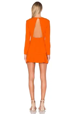 Finders Keepers Round Up Dress Orange Size XS for rent on The Volte - image 3