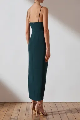 Shona Joy Core Cocktail Dress in Seaweed Green Size 8  for rent on The Volte - image 4