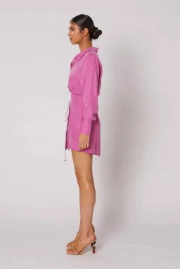 Winona Morado Button-Up Dress Pink Size 8  for rent on The Volte - image 4
