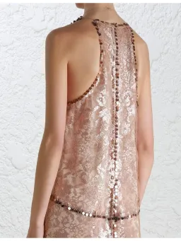 Zimmermann Lavish Mirror Lace Dress Pink Size 3 / AU 14 for rent on The Volte - image 3