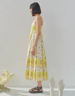 Alemais Catalina Midi Dress Yellow Size 8 for rent on The Volte - image 2