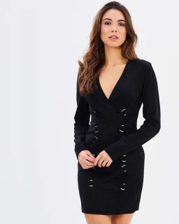 Misha Nancy Mini Dress Black Size 6 for rent on The Volte - image 3