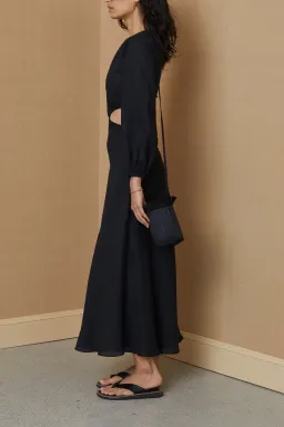 Bec & Bridge Madeleine Midi Dress Black Size 8 for rent on The Volte - image 2