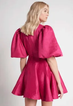 Aje Admiration Asymmetric Mini Dress Pink Size 8 for rent on The Volte - image 3