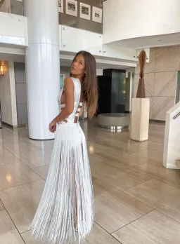 Bronx and Banco Issa Blanc Gown White Size XXS / AU 4 for rent on The Volte - image 4