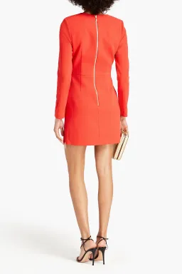 Rebecca Vallance Amara Embellished Crepe Mini Dress Tomato Red Size 16 for rent on The Volte - image 2