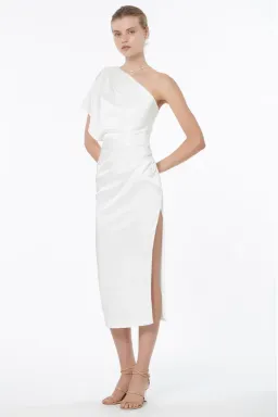 Manning Cartell Heat Asymmetric Dress White Size 10  for rent on The Volte - image 3