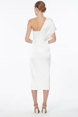 Manning Cartell Heat Asymmetric Dress White Size 10  for rent on The Volte - image 4