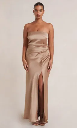 Bec & Bridge The Dreamer Strapless Dress Golden Size 6 for rent on The Volte - image 4