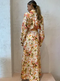 Significant Other Svana Skirt & Vienna Top Set in Watercolour Floral Print Size 6 for rent on The Volte - image 2