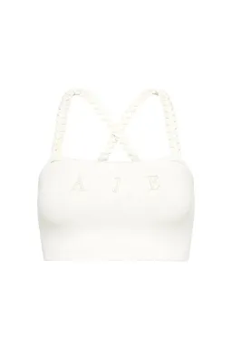  Aje Livadi Braided Knit Top White Size S for rent on The Volte - image 3