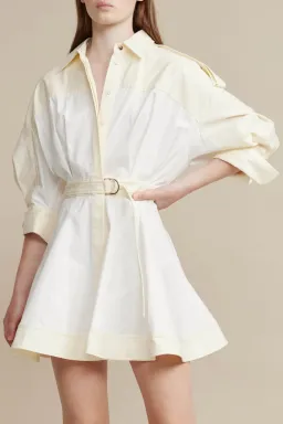 Acler Vienna Dress In Cannoli Cream Size 8 for rent on The Volte - image 1