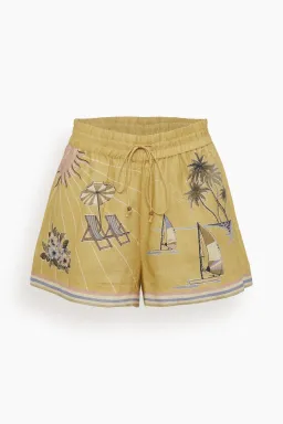 Alemais Sunset Shades Short in Sand Size AU 8  for rent on The Volte - image 2
