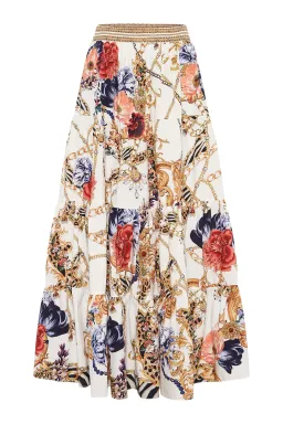 Camilla Reign Supreme Bralette & Tiered Maxi Skirt Set Size Print S/XS  for rent on The Volte - image 3