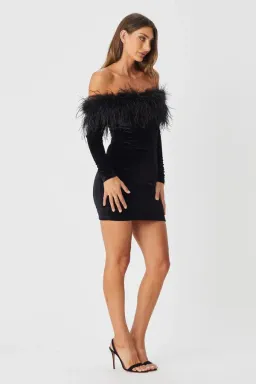 Bianca & Bridgett Katie Mini Dress Black Size 6 for rent on The Volte - image 2
