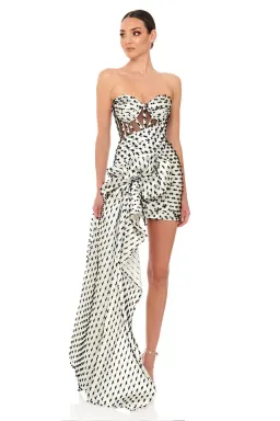 Eliya the Label Georgette Dress Black/White Size Small for rent on The Volte - image 3