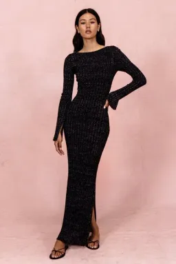 Posse the Label Connie Dress Black Sparkle Size 8  for rent on The Volte - image 1