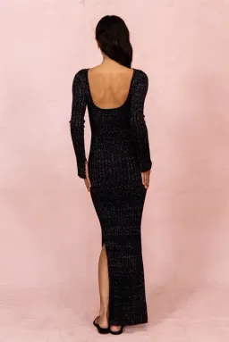 Posse the Label Connie Dress Black Sparkle Size 8  for rent on The Volte - image 3
