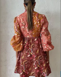 Kate Ford Matien Wrap Dress in Multi Size 1 for rent on The Volte - image 3