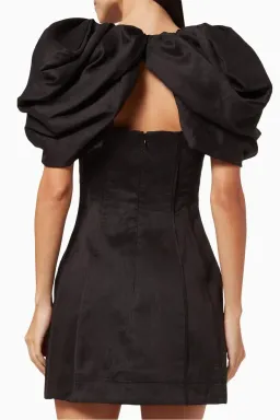 Aje Admiral Butterfly Sleeve Mini Dress Black Size 8 for rent on The Volte - image 5