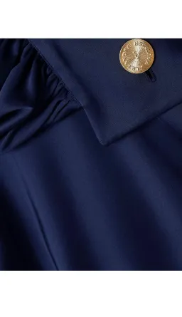 Alexandre Vauthier Mini Dress Dark Blue Size 12 for rent on The Volte - image 4