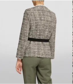 Maje Contrasting Tweed style jacket pink size 38 for rent on The Volte - image 2