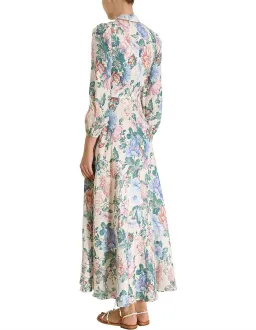 Zimmermann Verity Plunge Long Dress Dreamy Print Size 2/ AU 12  for rent on The Volte - image 3