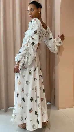 Alemais Hera Drawstring Top and Midi Skirt Set Print Size 8 for rent on The Volte - image 2