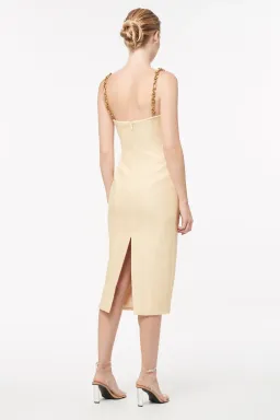 Manning Cartell Neo Classic Midi Dress with Chain Almond Size 10 for rent on The Volte - image 3