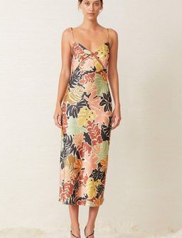 Bec & Bridge Babelini Floral Midi Dress Print Size 6 for rent on The Volte - image 1