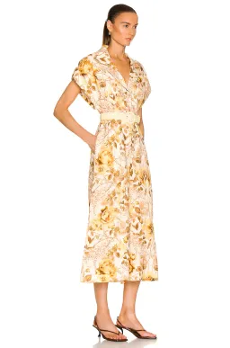 Zimmermann Rosa Roll Cuff Jumpsuit Print Size 16 for rent on The Volte - image 2