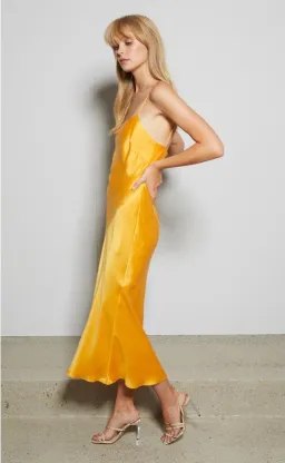 Bec & Bridge Classic Midi Dress Yellow Size 10 for rent on The Volte - image 2