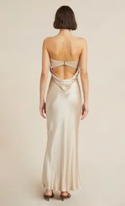 Bec and Bridge Moon Dance Strapless Dress in Sand Beige Size 12 for rent on The Volte - image 3