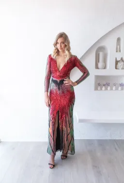 Meraki Phoenix Sequin Gown Size 8 for rent on The Volte - image 1