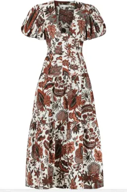 Shona Joy Plunged Short Sleeve Midi Dress Catalina Size 10 for rent on The Volte - image 5