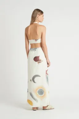 Sir The Label Gabrielle Penfold Martine Halter Dress Print Cream Size 0 / AU 6 for rent on The Volte - image 3