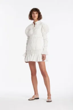 Sir The Label Xanthe L/S Mini Dress Ivory Size 1 for rent on The Volte - image 1