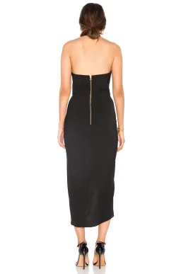 Shona Joy Knot Draped  Black Dress Black Size 12 for rent on The Volte - image 2