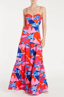 Rebecca Vallance Iggy Cut Out Maxi Dress Print Size 8 for rent on The Volte - image 3