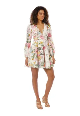 Zimmermann Heathers Flounce Mini Dress Garden Floral Size 2 / Au 12 for rent on The Volte - image 2