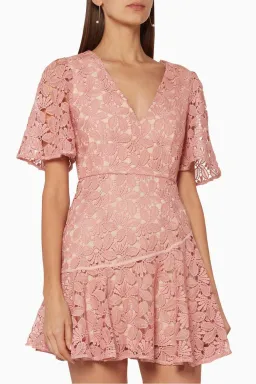 Talulah Flourish Mini Dress Pink Size S for rent on The Volte - image 2