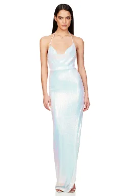 Nookie Mira Gown Irridescent White Size S / Au 8 for rent on The Volte - image 2