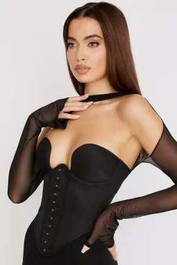 House of CB Mina Structured Corset Black Size S / Au 8 for rent on The Volte - image 2
