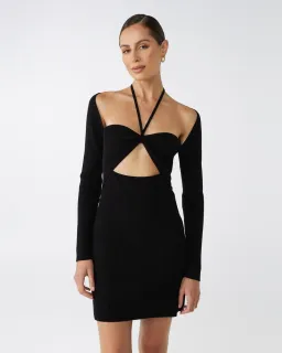 Ronnie Knit Black Dress - LOVER for rent on The Volte - image 2